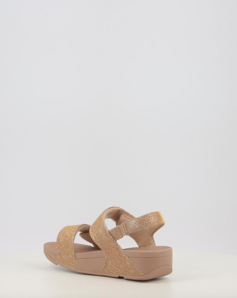 LULU ADJUSTABLE SHIMMERLUX BACK STRAP SANDALS