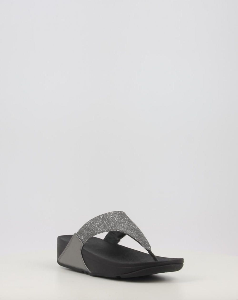 LULU SHIMMERLUX TOE POST SANDALS