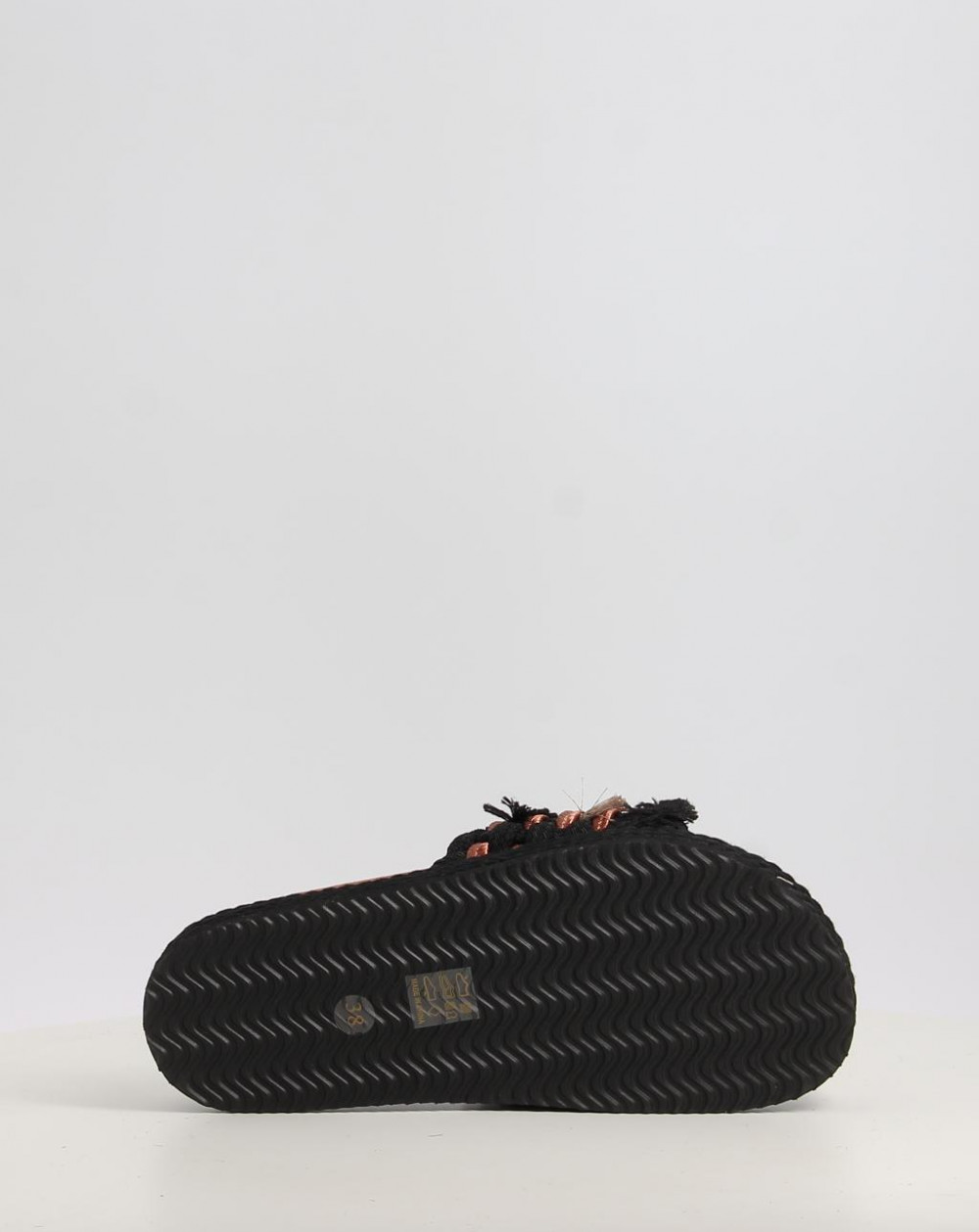 MONOBAND ROPE SANDAL FRINGES BIG LETTER LOGO