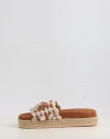 MONOBAND ROPE SANDAL FRINGES BIG LETTER LOGO