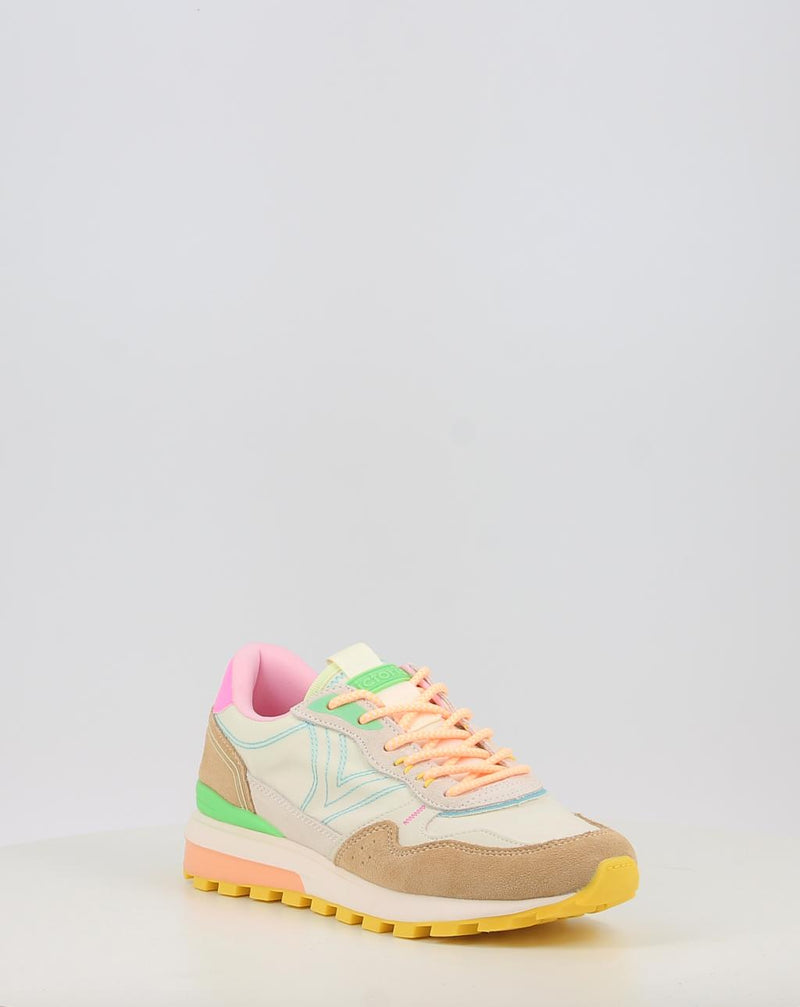 Sapatilhas VICTORIA LUNA NYLON & SERRAJE MULTICOLOR 1156114 bege