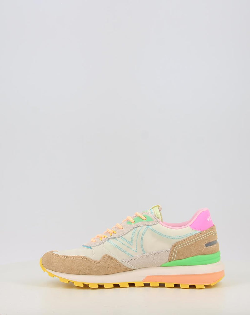 Sapatilhas VICTORIA LUNA NYLON & SERRAJE MULTICOLOR 1156114 bege