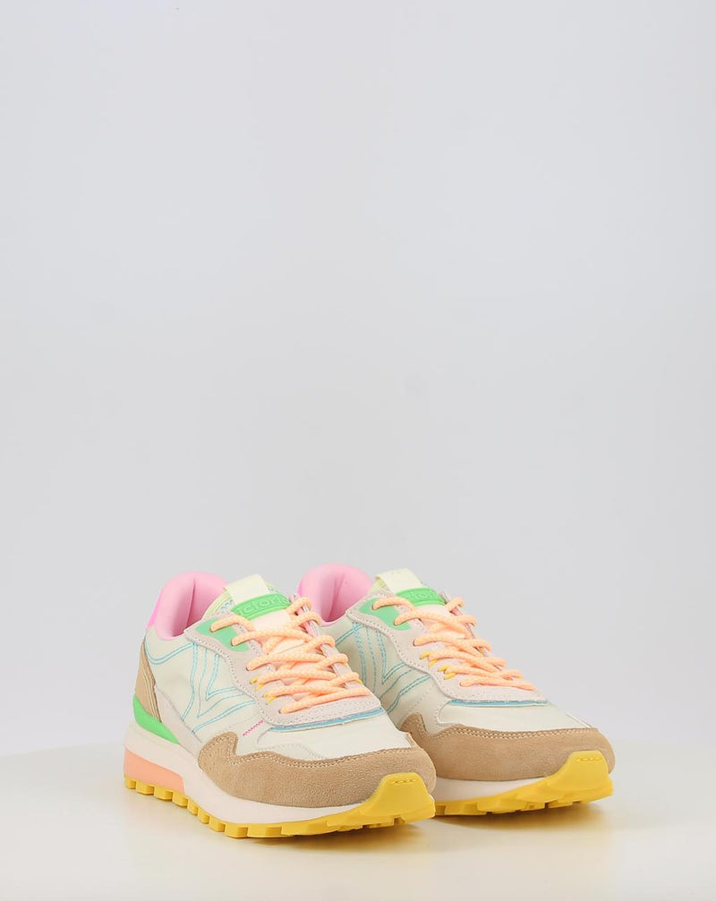 Sapatilhas VICTORIA LUNA NYLON & SERRAJE MULTICOLOR 1156114 bege