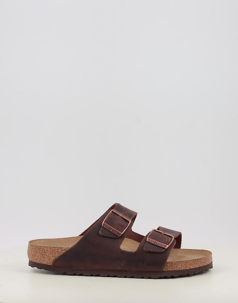 Sandálias BIRKENSTOCK ARIZONA SFB LEOI castanho