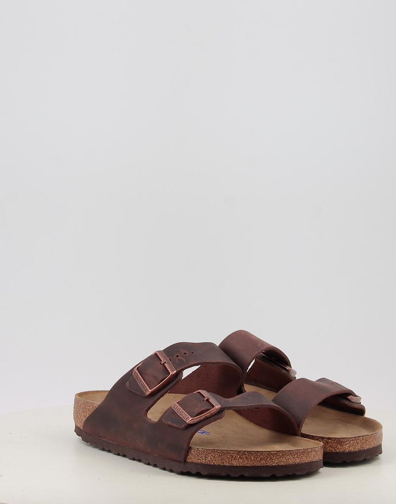 Sandálias BIRKENSTOCK ARIZONA SFB LEOI castanho