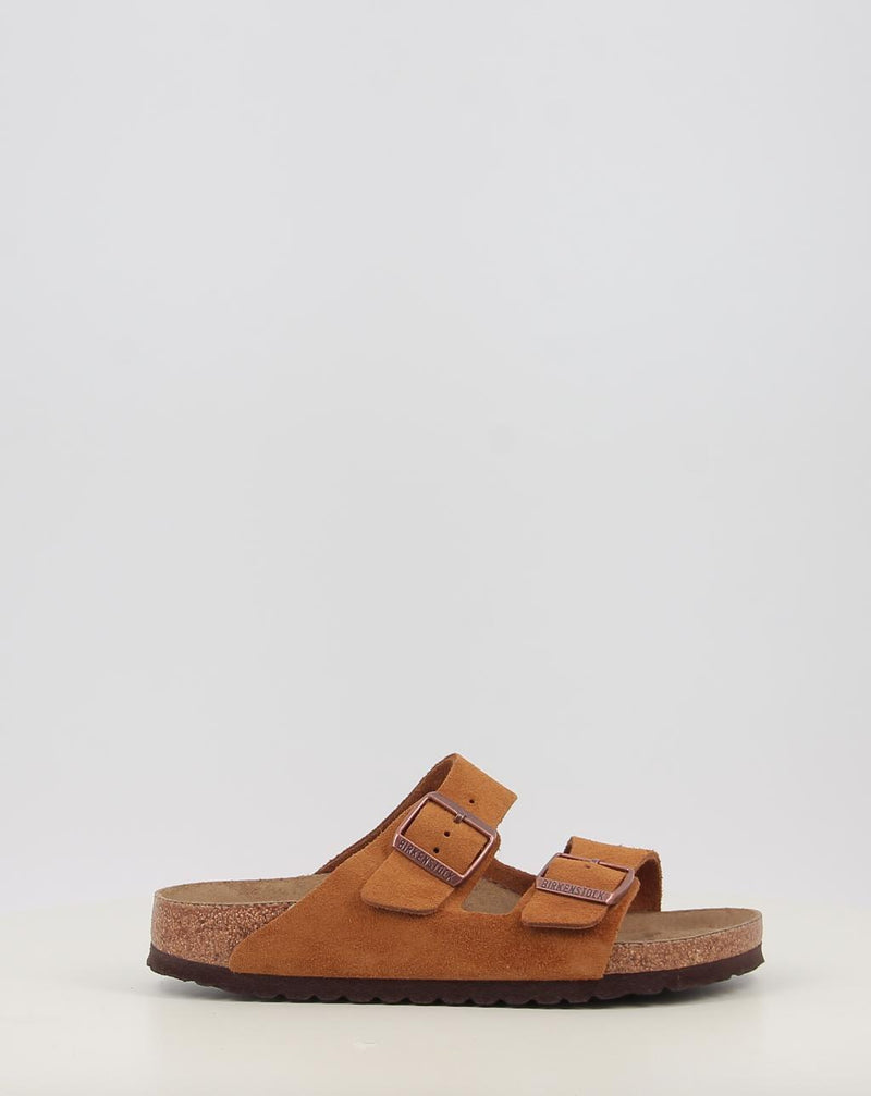 Sandálias BIRKENSTOCK Arizona SFB LEVE Mink couro