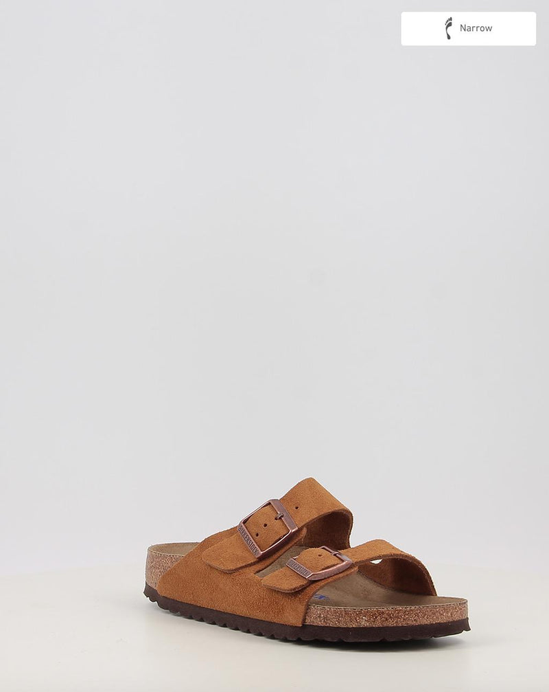 Sandálias BIRKENSTOCK Arizona SFB LEVE Mink couro