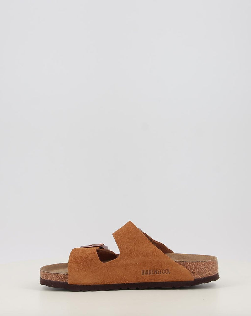 Sandálias BIRKENSTOCK Arizona SFB LEVE Mink couro