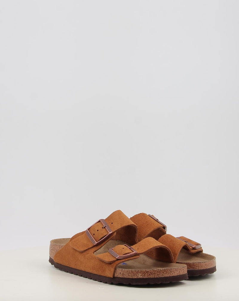 Sandálias BIRKENSTOCK Arizona SFB LEVE Mink couro