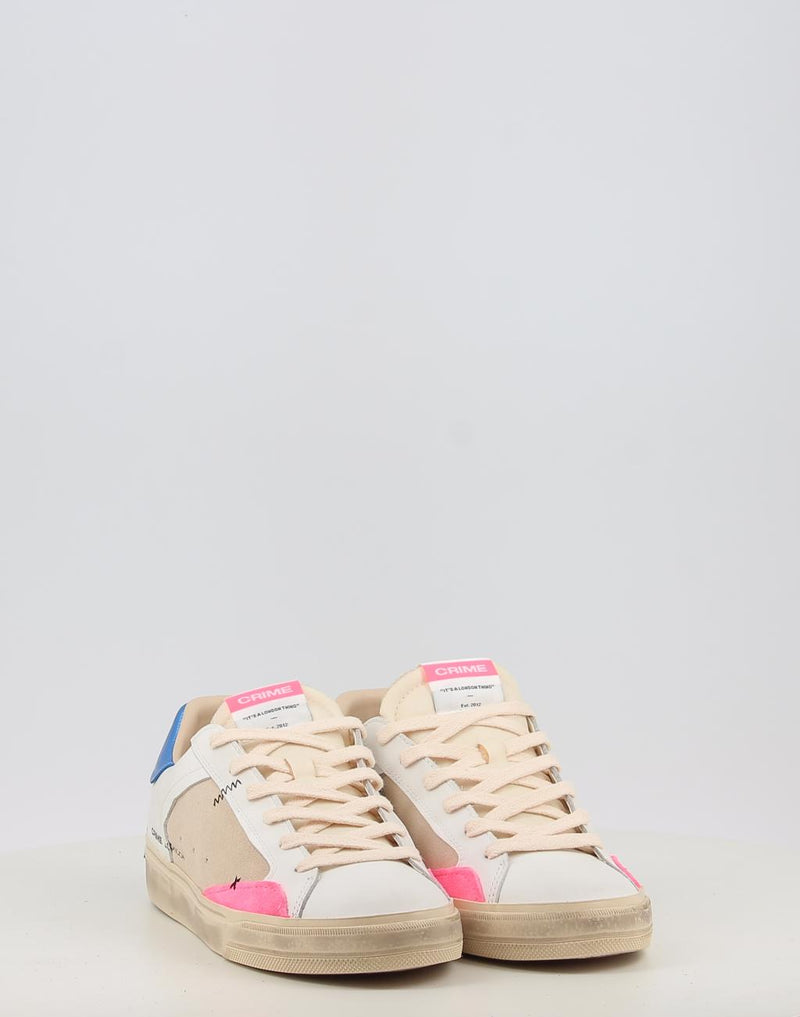 Sapatilhas CRIME LONDON DISTRESSED bege