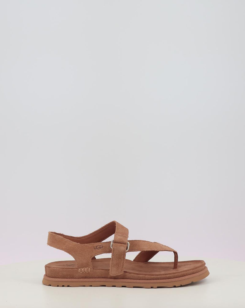 Sandálias UGG GOLDENGAZE TOE POST chestnut