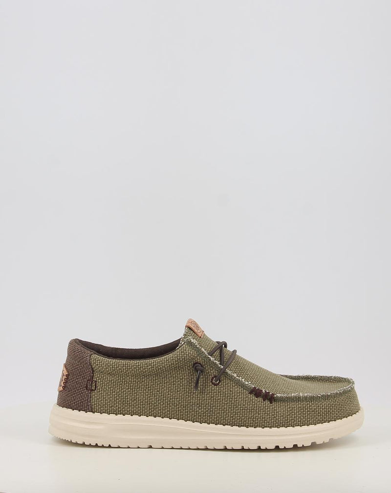 Sapatos náuticos HEY DUDE WALLY BRAIDED verde