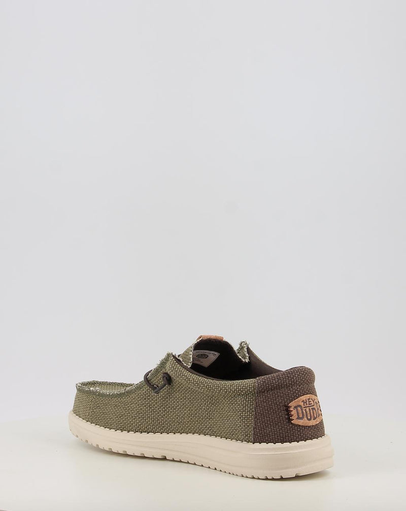 Sapatos náuticos HEY DUDE WALLY BRAIDED verde