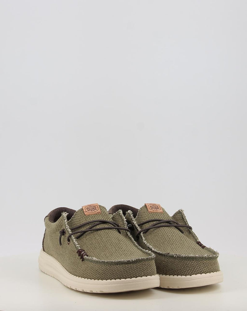 Sapatos náuticos HEY DUDE WALLY BRAIDED verde
