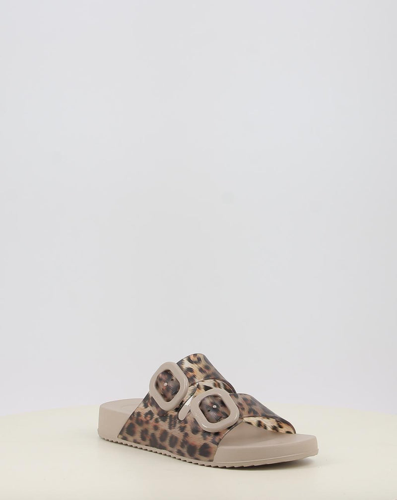 Chanclas IGOR HABANA BRILLO LEO SAND animal print