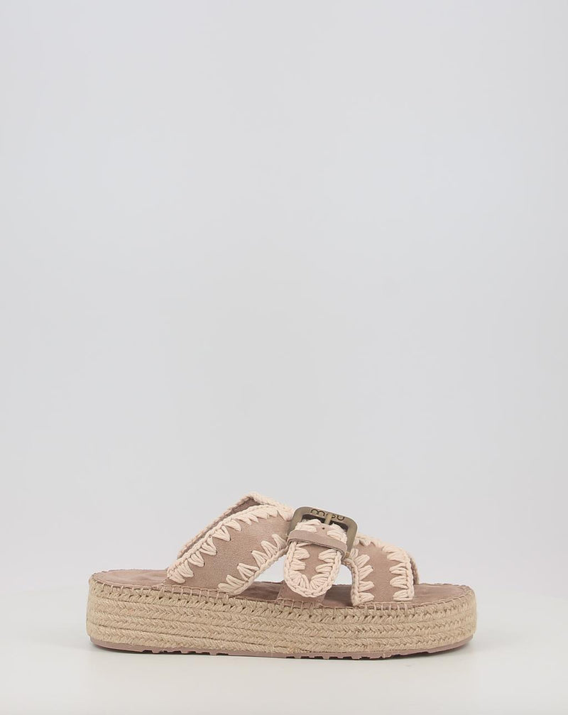 Sandalias MOU JUTE SANDAL taupe