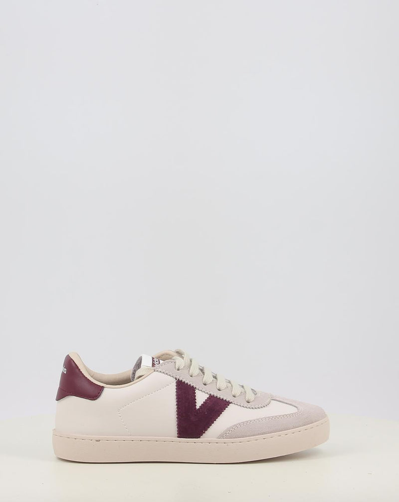 Zapatillas VICTORIA BERLÍN CICLISTA EFECTO PIEL & SERRAJE 1126184-22 crema
