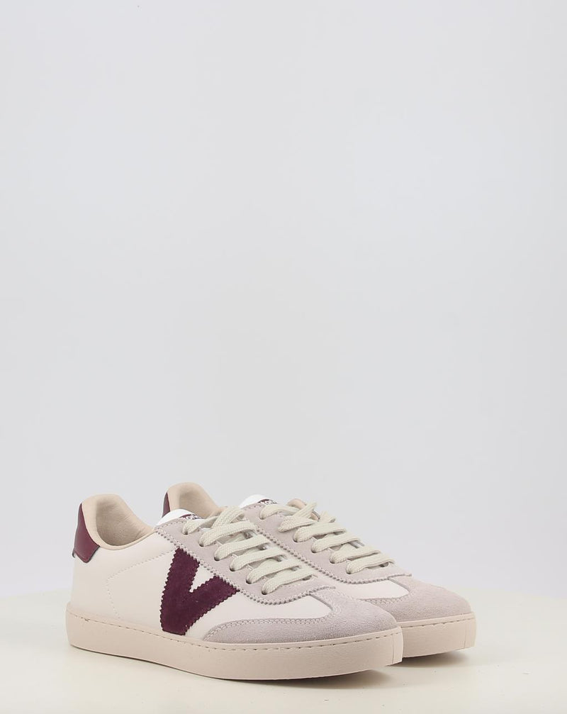 Zapatillas VICTORIA BERLÍN CICLISTA EFECTO PIEL & SERRAJE 1126184-22 crema