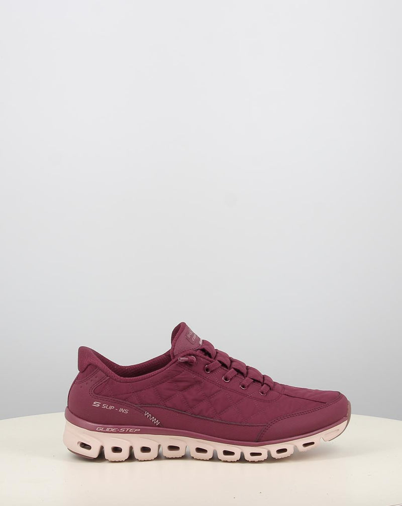 Zapatillas SKECHERS SLIP-INS: GLIDE-STEP - COZY FIT granate