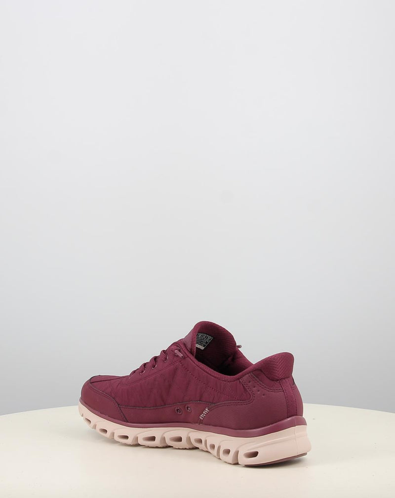 Zapatillas SKECHERS SLIP-INS: GLIDE-STEP - COZY FIT granate