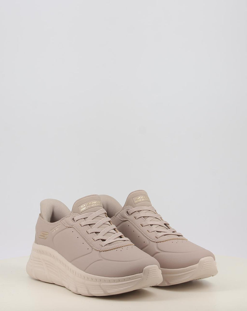 Zapatillas SKECHERS BOBS  B FLEX HI taupe