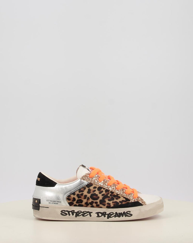 Zapatillas CRIME LONDON DISTRESSED animal print