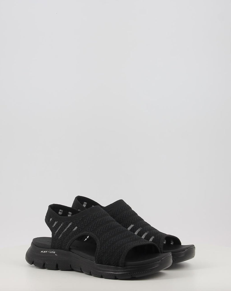 Sandálias SKECHERS FLEX APPEAL 4.0 - BOLDEST 119479 preto