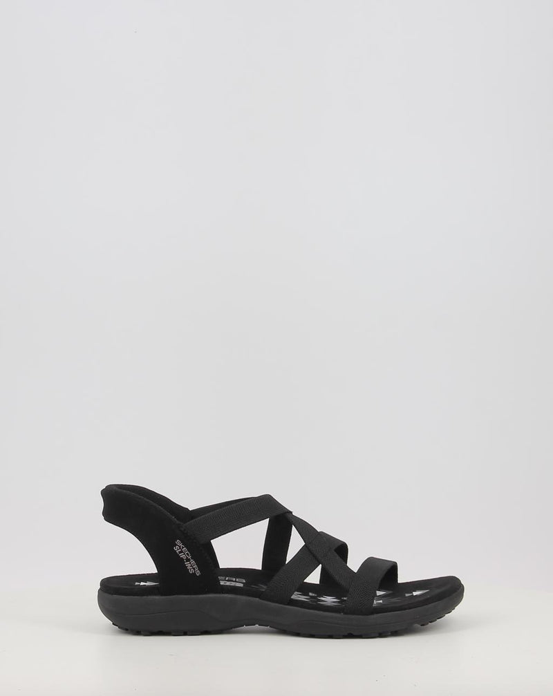 Sandálias SKECHERS SLIP-INS: REGGAE SLIM - STRETCH 163460 preto