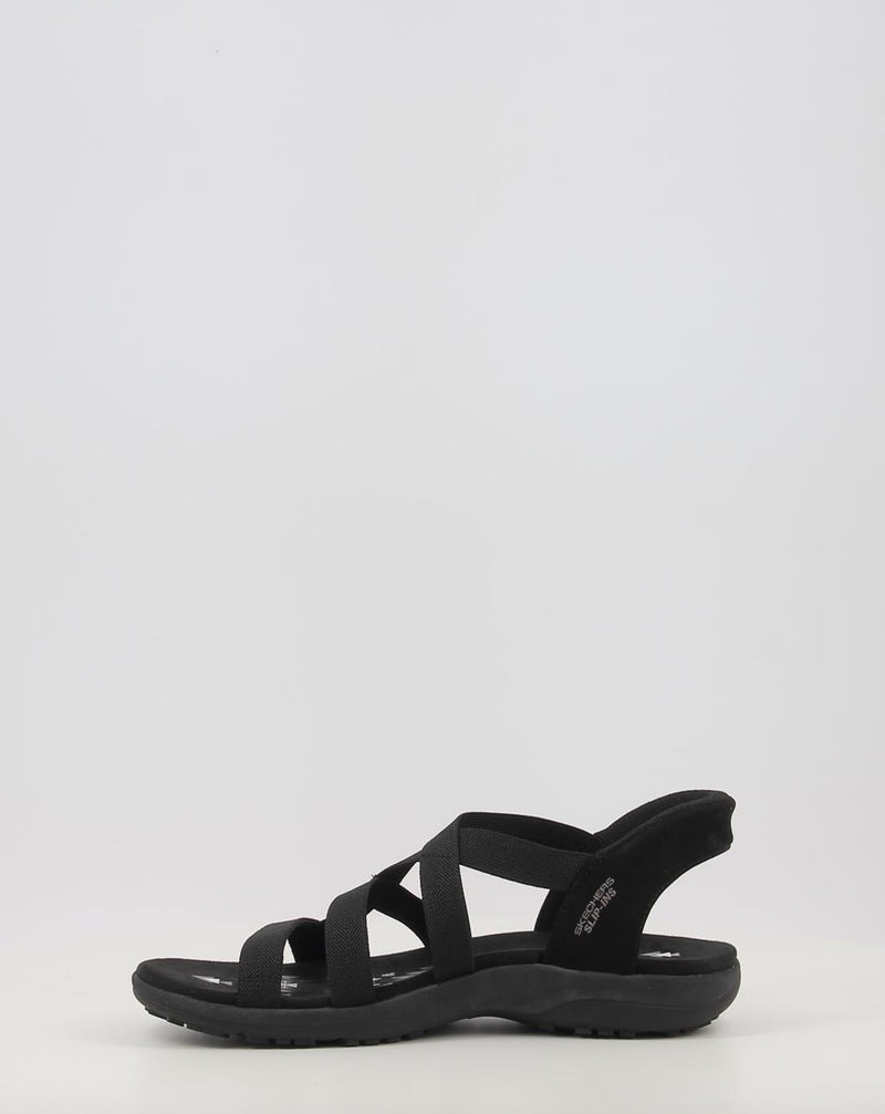 Sandálias SKECHERS SLIP-INS: REGGAE SLIM - STRETCH 163460 preto
