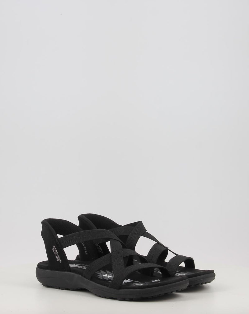 Sandálias SKECHERS SLIP-INS: REGGAE SLIM - STRETCH 163460 preto