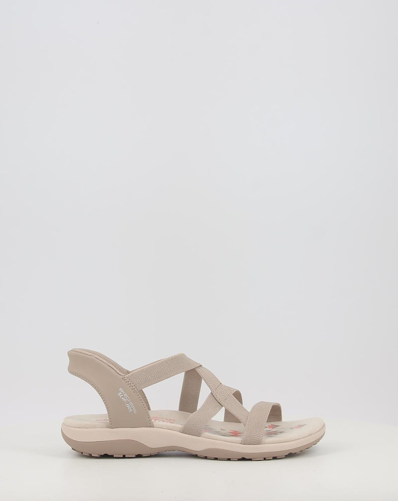 Sandálias SKECHERS SLIP-INS: REGGAE SLIM - STRETCH 163460 taupe