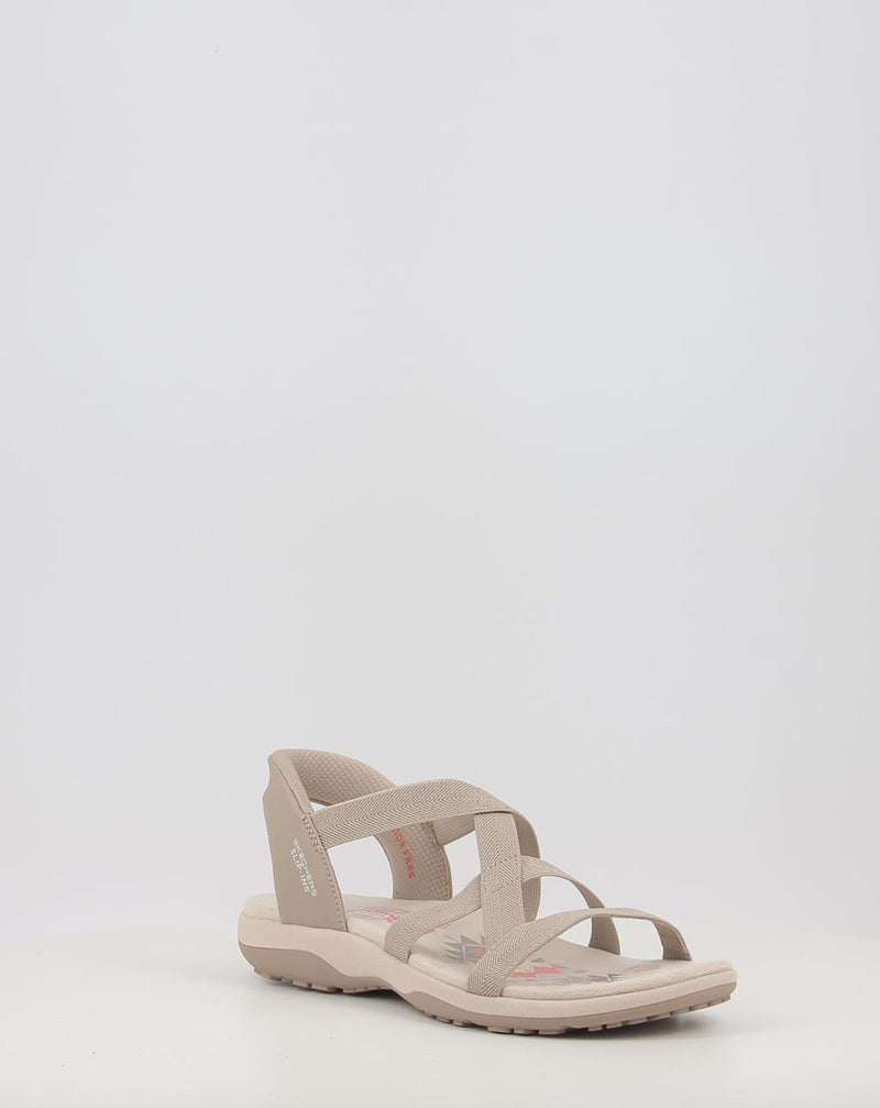 Sandálias SKECHERS SLIP-INS: REGGAE SLIM - STRETCH 163460 taupe