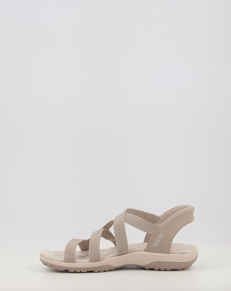 Sandálias SKECHERS SLIP-INS: REGGAE SLIM - STRETCH 163460 taupe