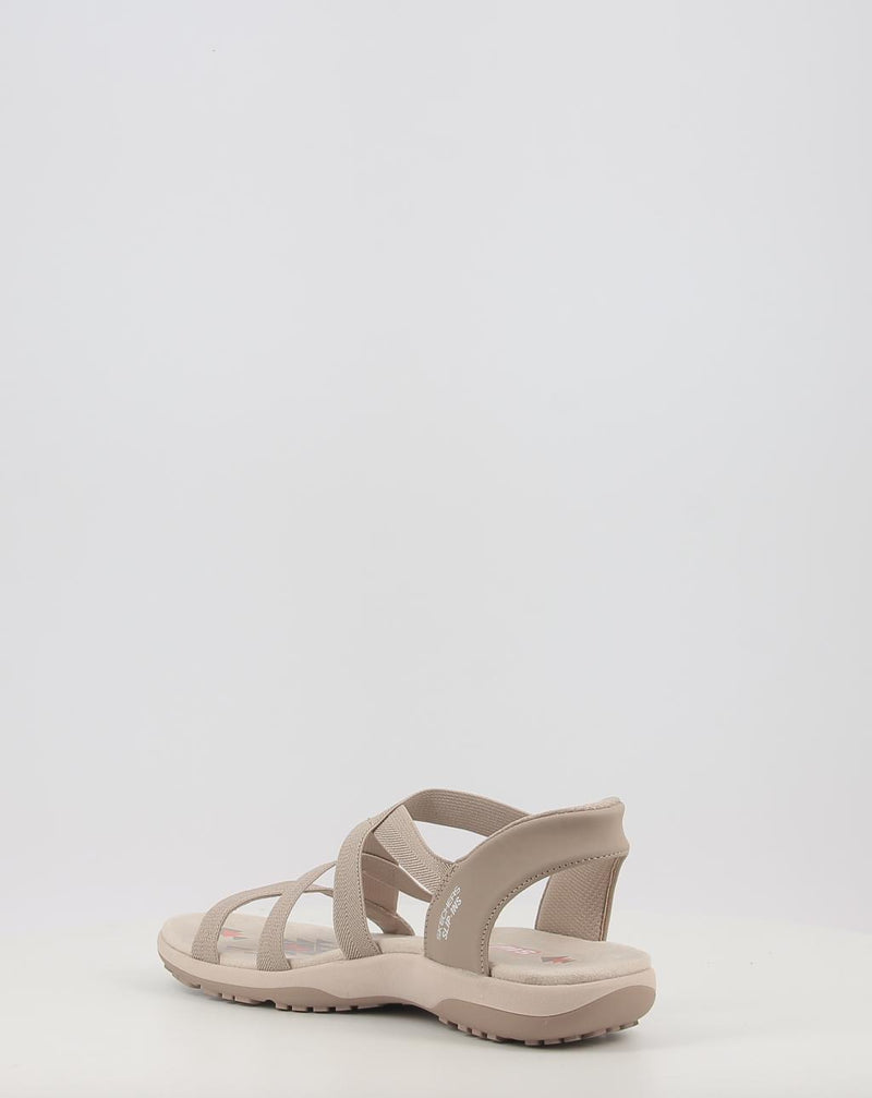 Sandálias SKECHERS SLIP-INS: REGGAE SLIM - STRETCH 163460 taupe