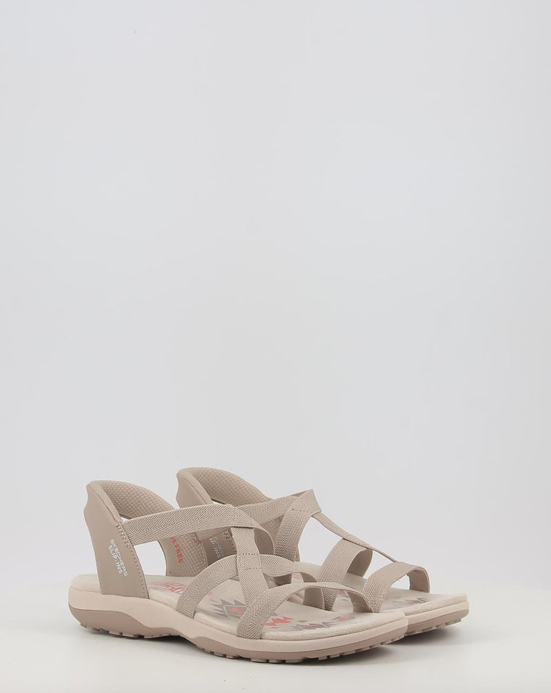 Sandálias SKECHERS SLIP-INS: REGGAE SLIM - STRETCH 163460 taupe