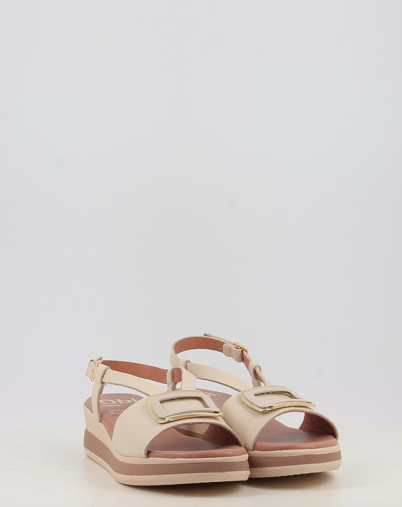 Sandálias OBI SHOES 6045 creme