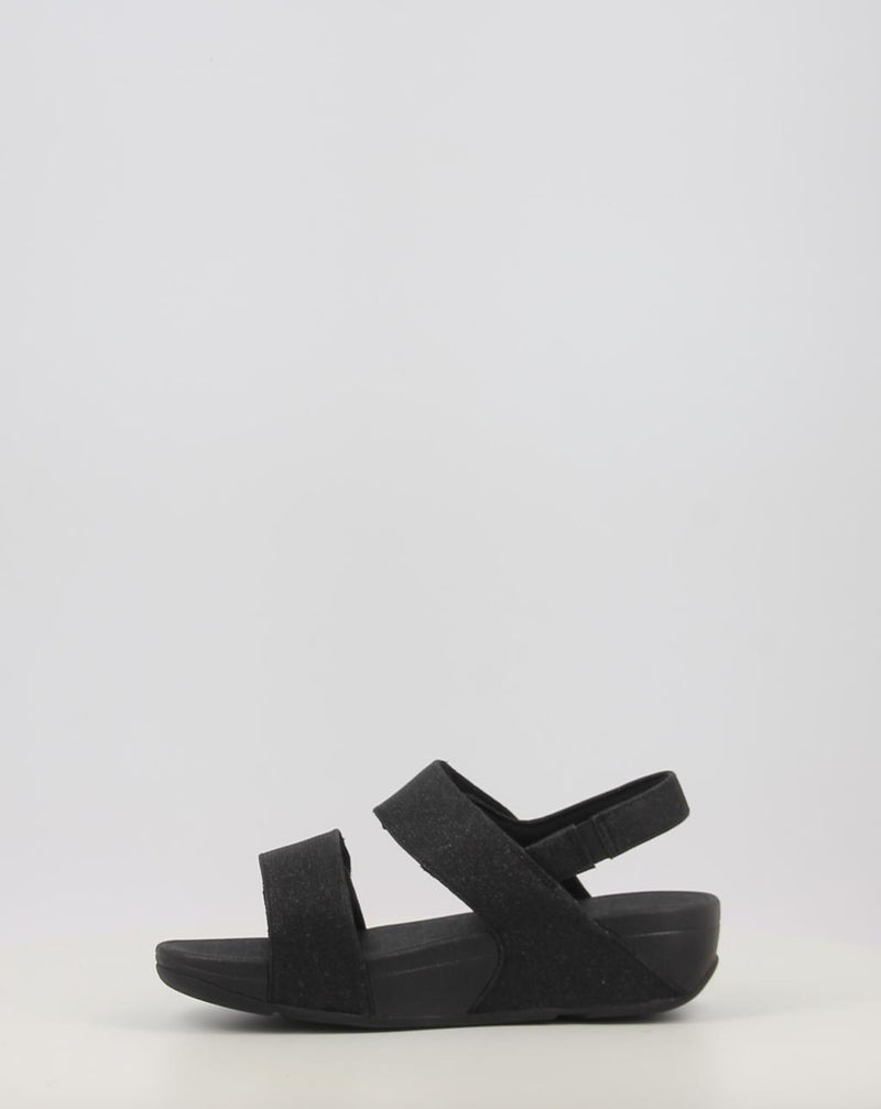 Sandálias FITFLOP LULU ADJUSTABLE SHIMMERLUX BACK-STRAP SANDALS preto