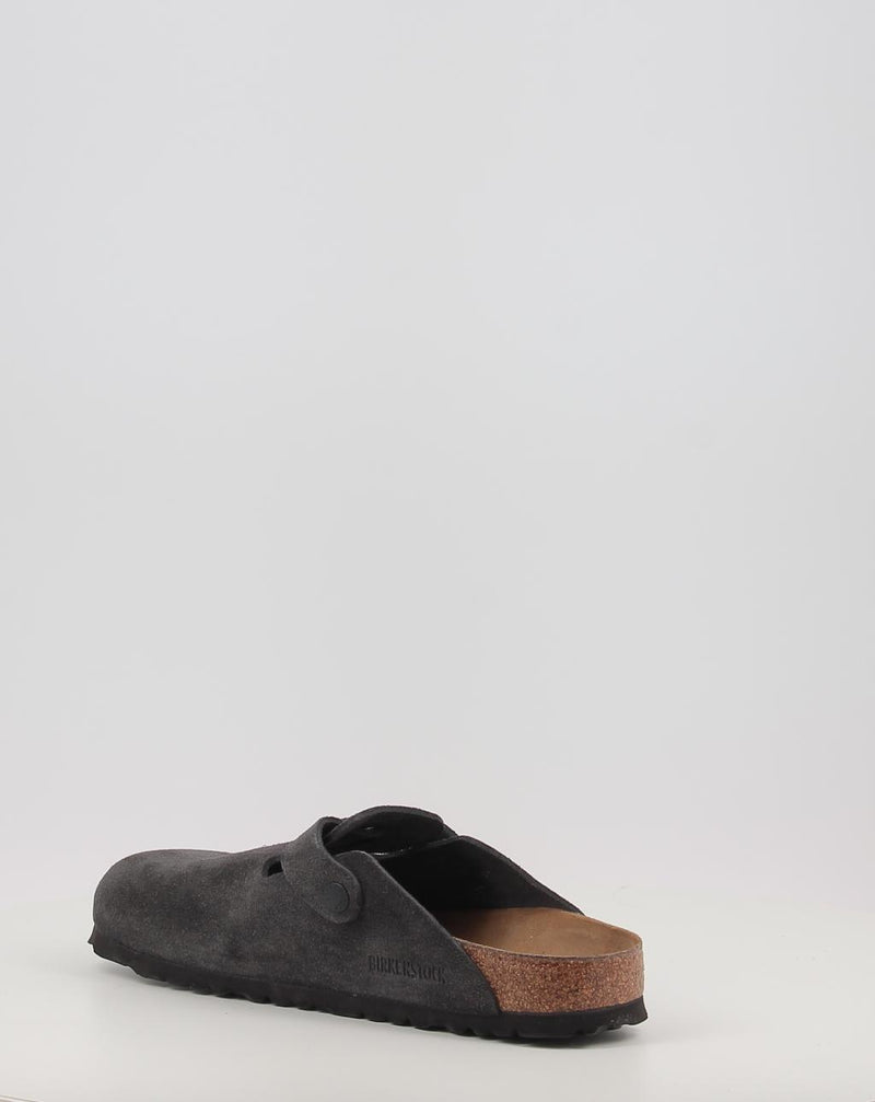 Tamancos BIRKENSTOCK BOSTON LEVE Velvet Grey cinzento