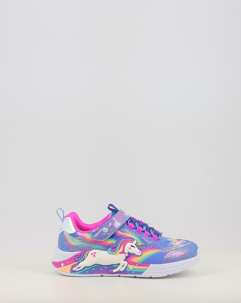 Sapatilhas SKECHERS S-LIGHTS UNICORN CHASER 302298N-L azul