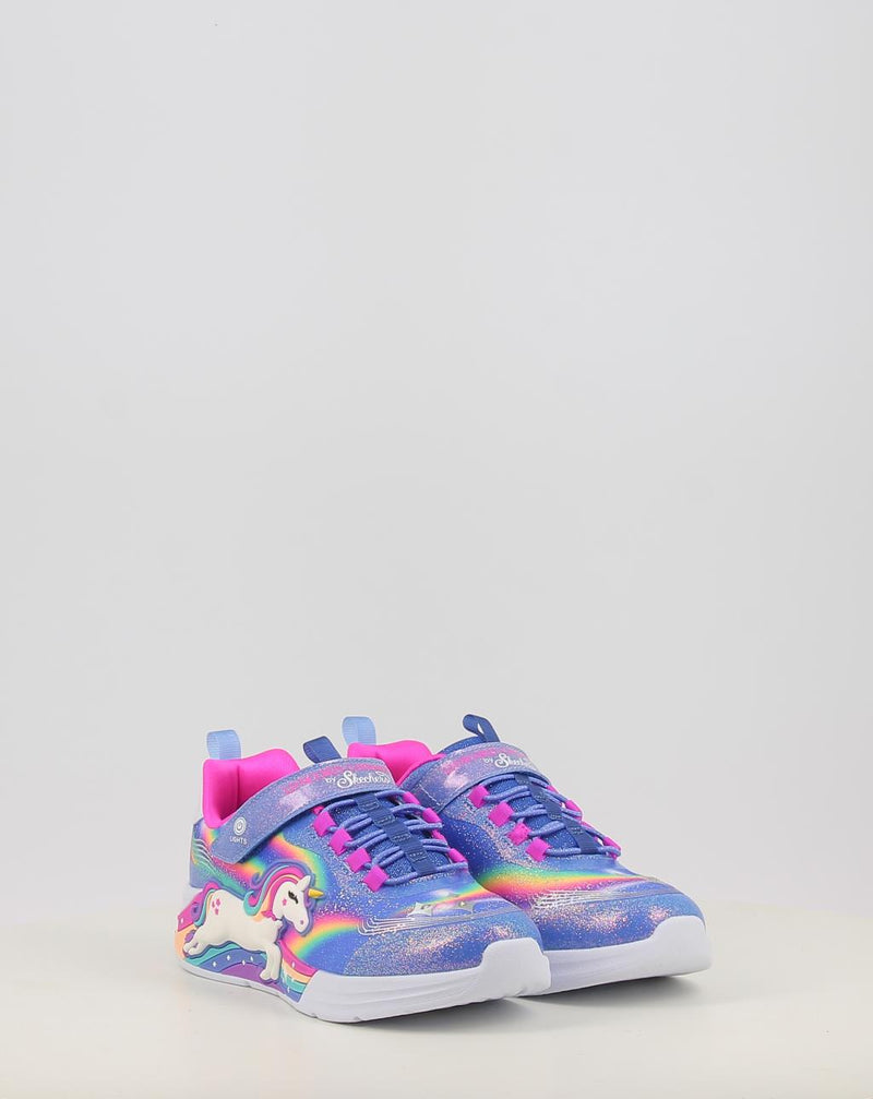 Sapatilhas SKECHERS S-LIGHTS UNICORN CHASER 302298N-L azul