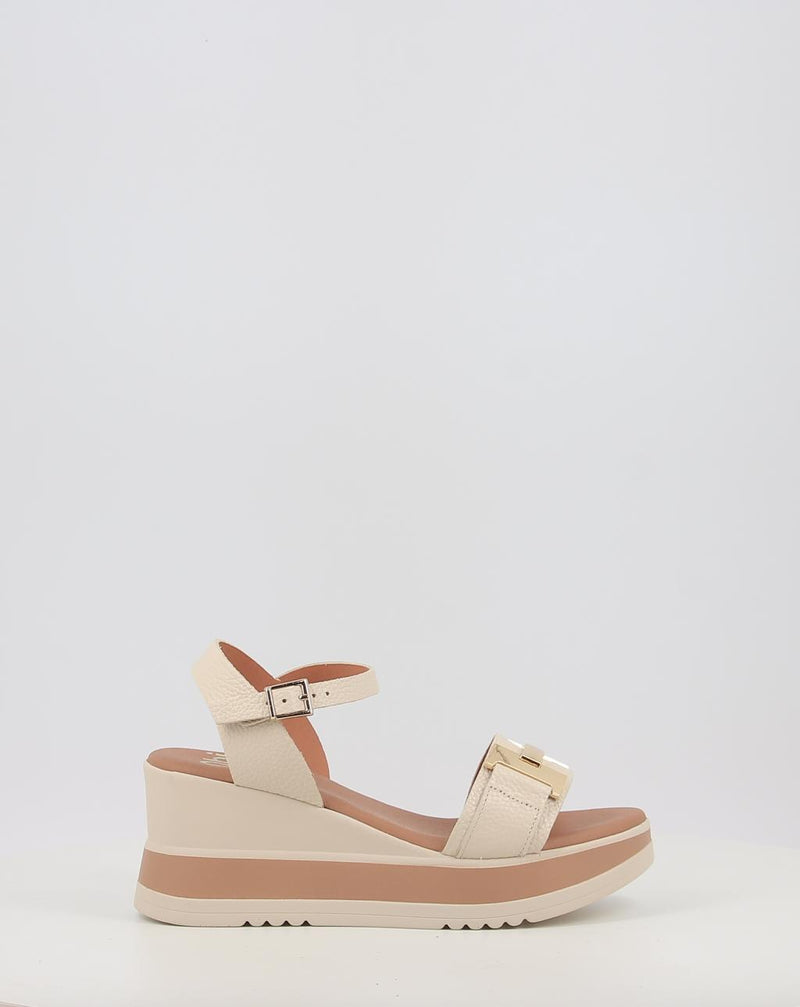 Sandálias OBI SHOES 5766 creme