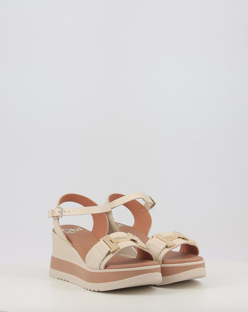 Sandálias OBI SHOES 5766 creme