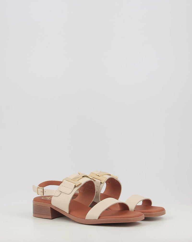 Sandálias OBI SHOES 5606 creme