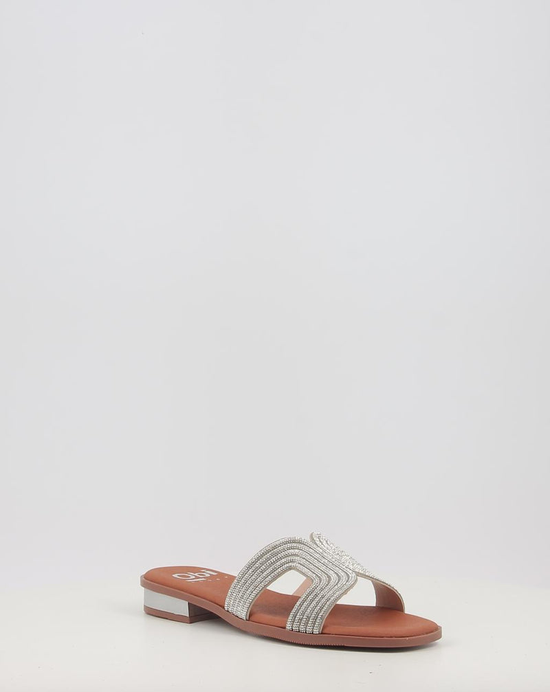 Sandálias OBI SHOES 5590 prata