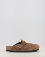 Tamancos BIRKENSTOCK BOSTON SFB LEVE DARK TEA TONAL FB couro
