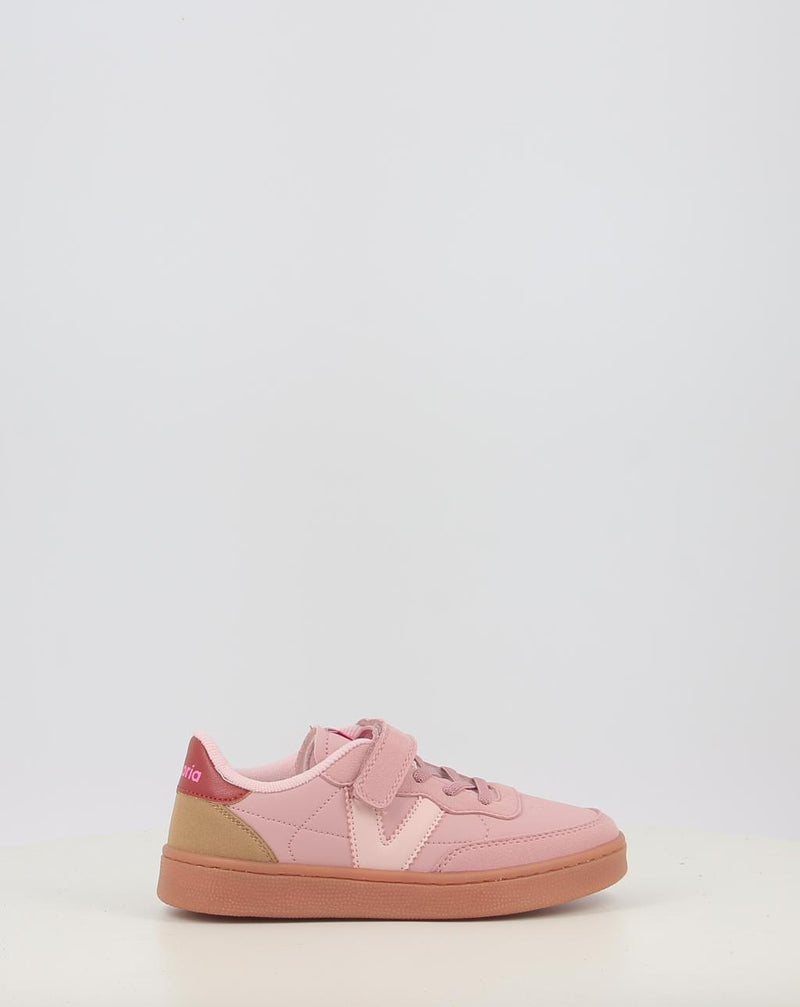 Sapatilhas VICTORIA OSLO VELCRO EFECTO PIEL CONTRASTE 1256106 rosa