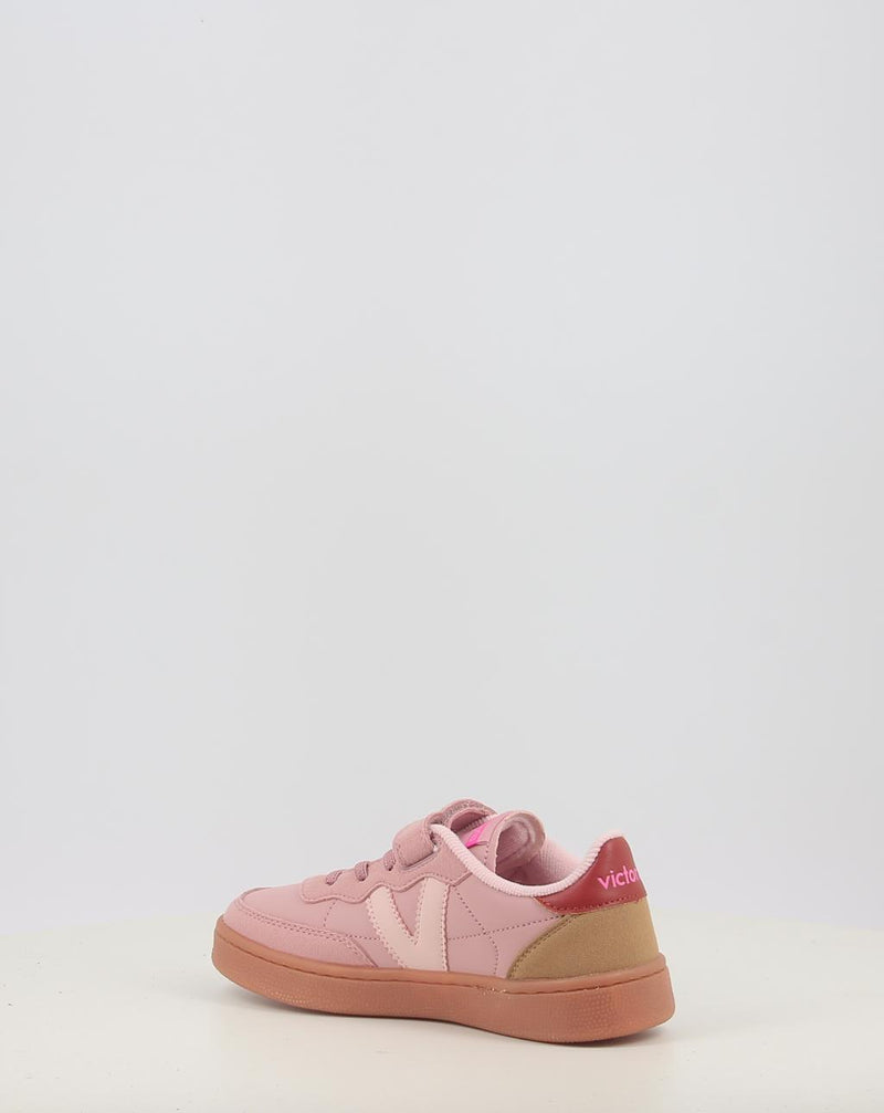 Sapatilhas VICTORIA OSLO VELCRO EFECTO PIEL CONTRASTE 1256106 rosa