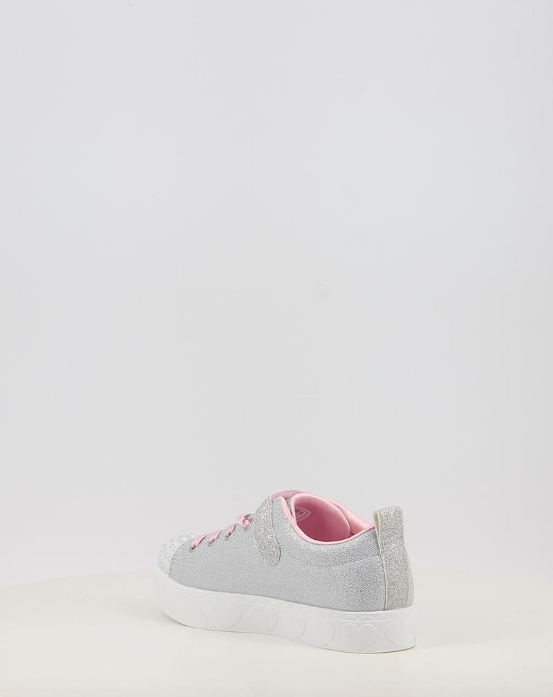 Sapatilhas SKECHERS TWINKLE TOES: HEART STEPS - SHIMMER 314620L prata