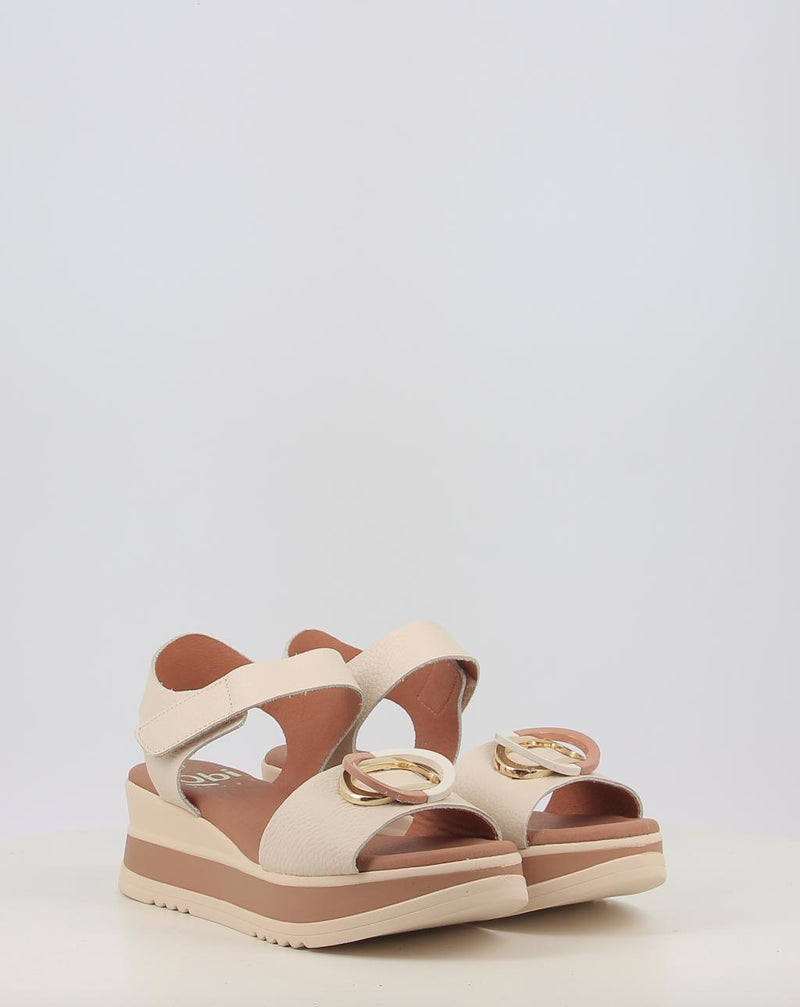 Sandálias OBI SHOES 5764 creme