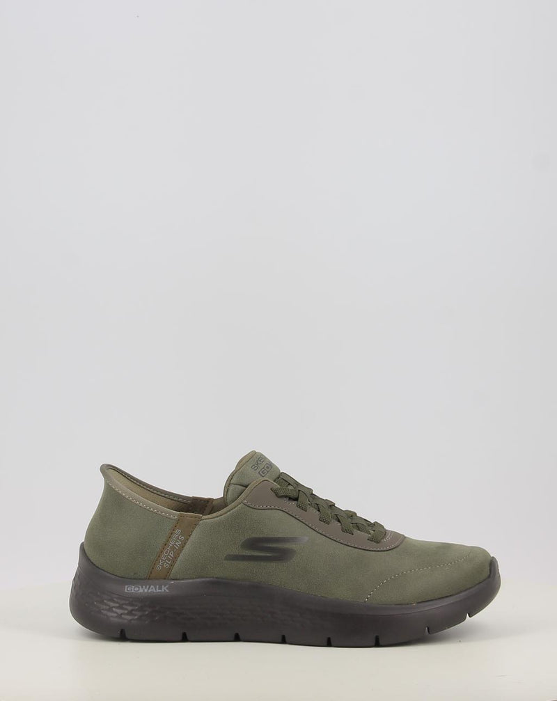 Zapatillas SKECHERS SLIP-INS: GO WALK FLEX-SMOOT verde